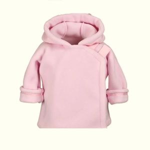 Widgeon Hooded Fleece Jacket, Light Pink- 6M